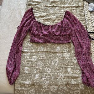 Cropped open back top